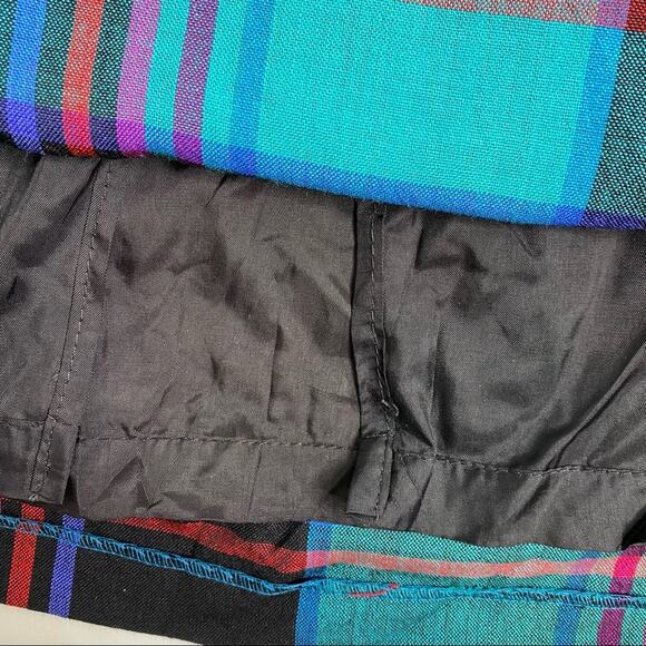 Stephanie Edwards Vintage Wool Plaid Pleated Midi Skirt - Picture 10 of 14